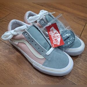 Vans Kids' Pink and Gray Sneakers